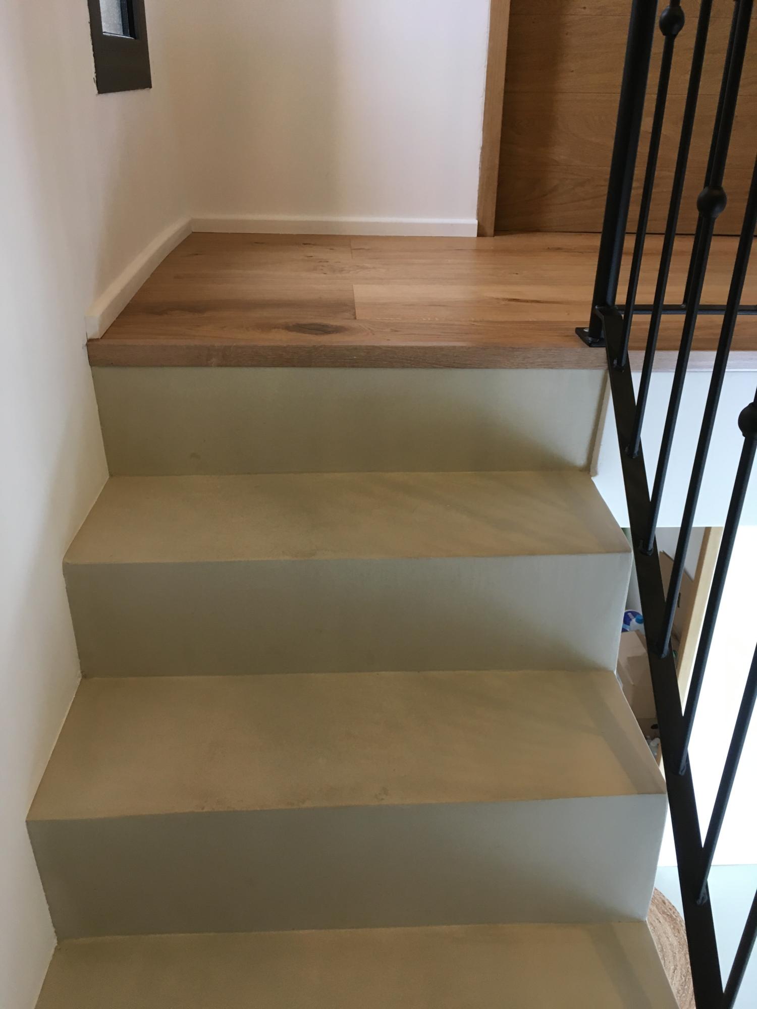 escalier beton cire le beausset