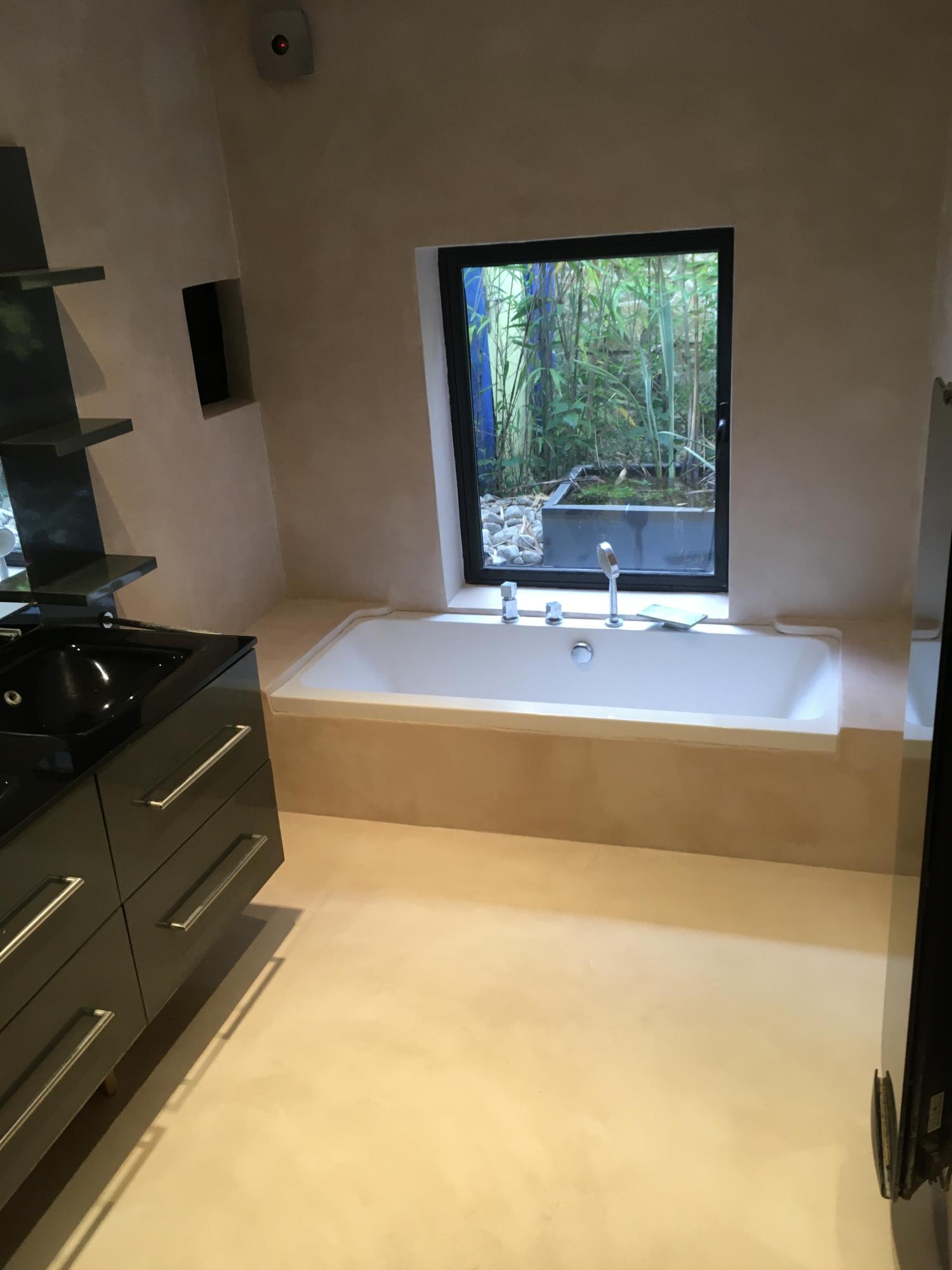 salle de bain beton cire beausset Castellet