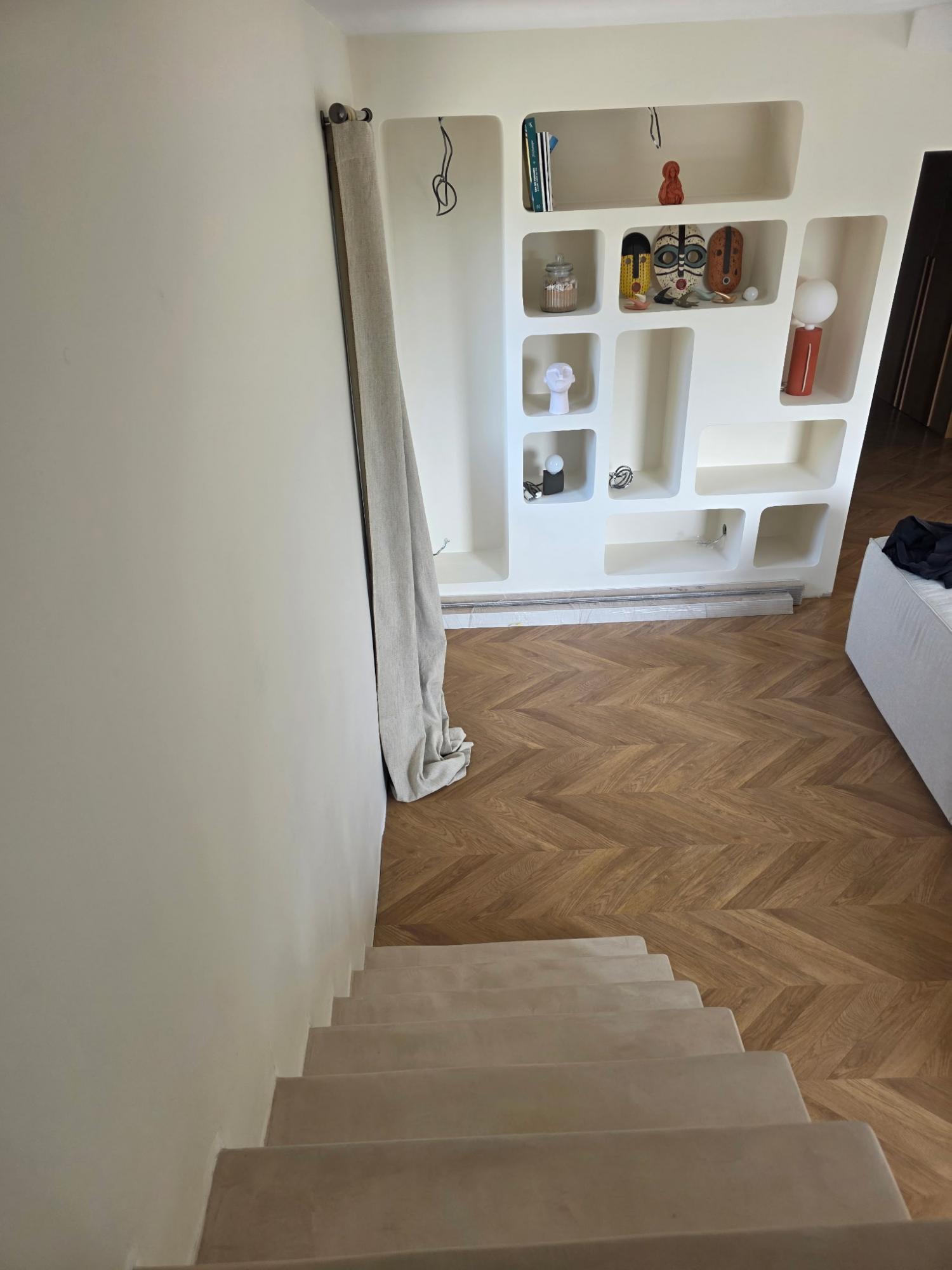 escalier beton cire cadiere