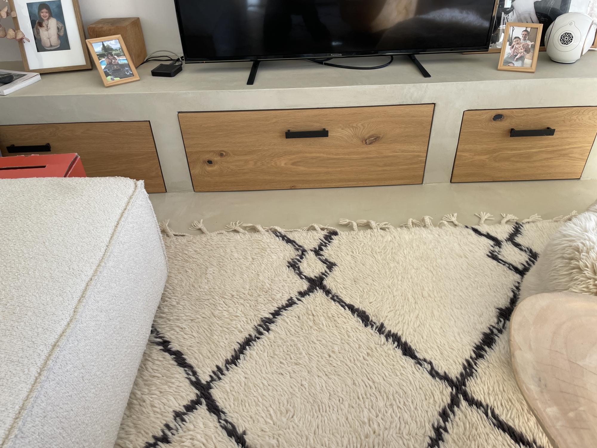 meuble tv beton cire cadiere