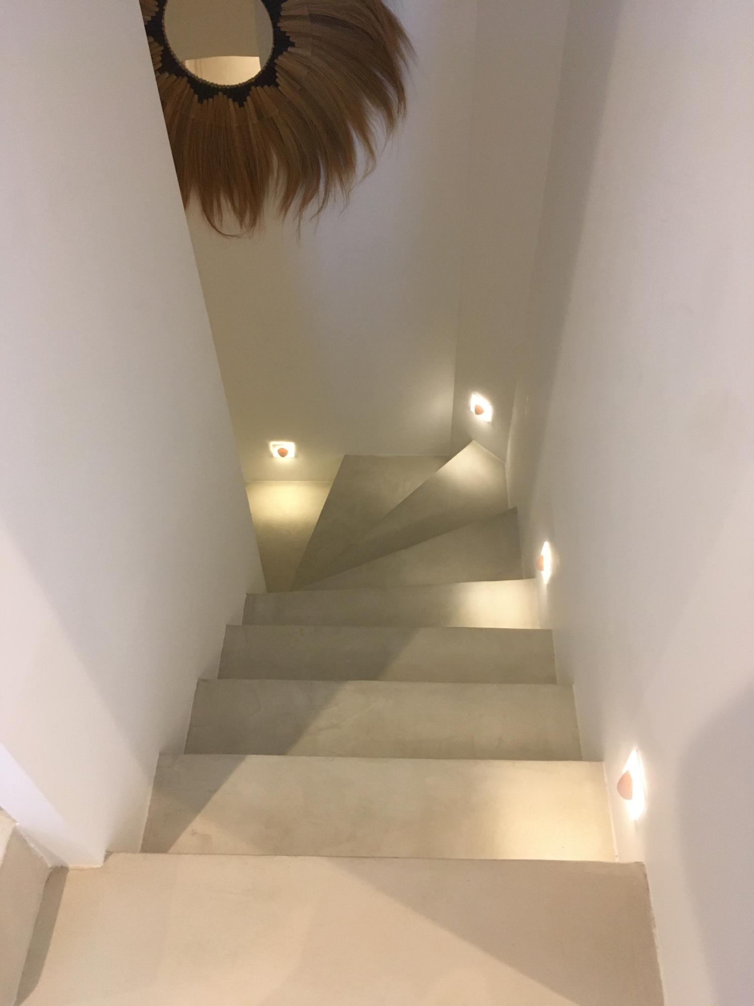 escalier beton cire Hyères