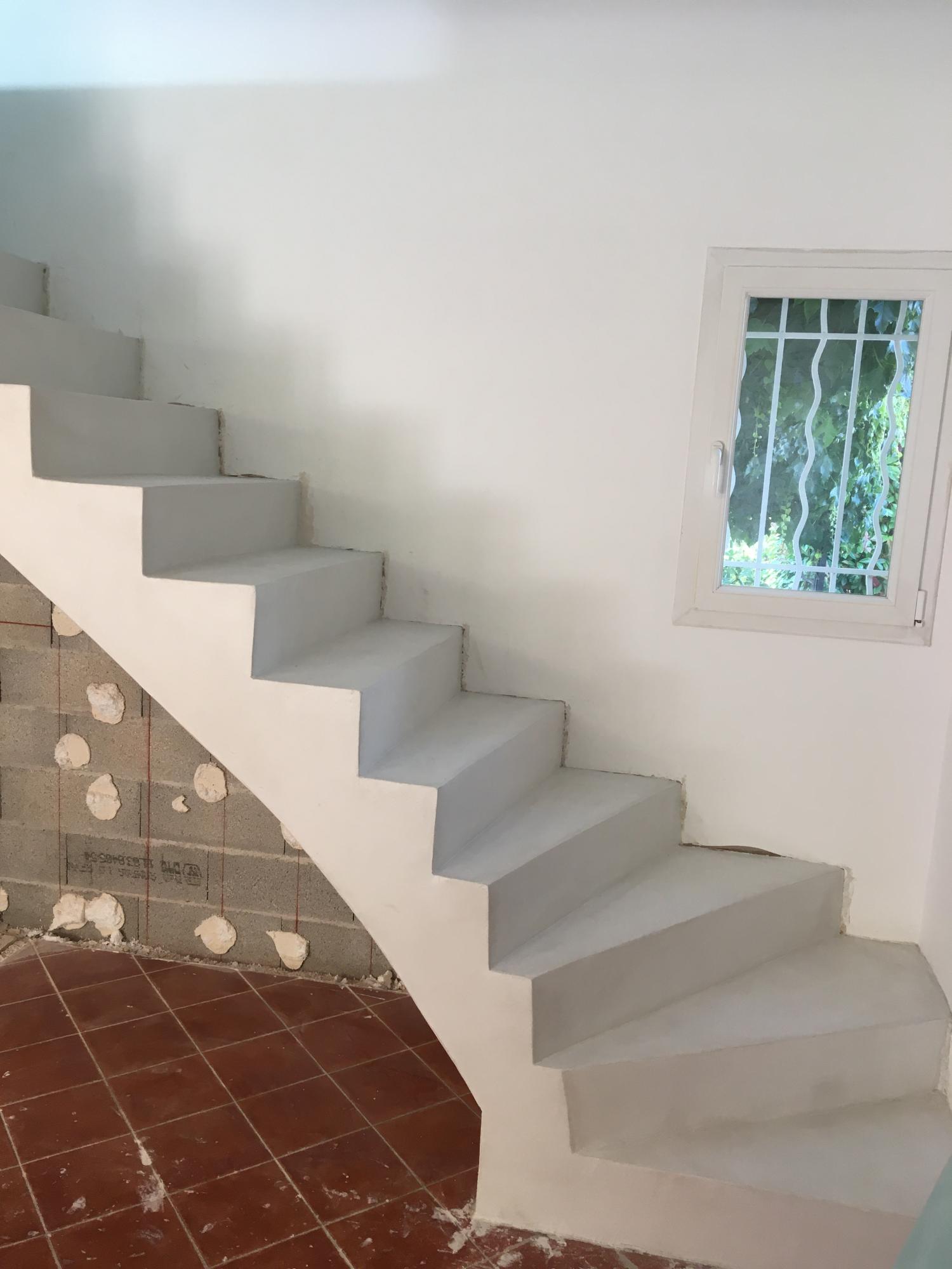 escaliers extérieurs intérieurs beton cire var