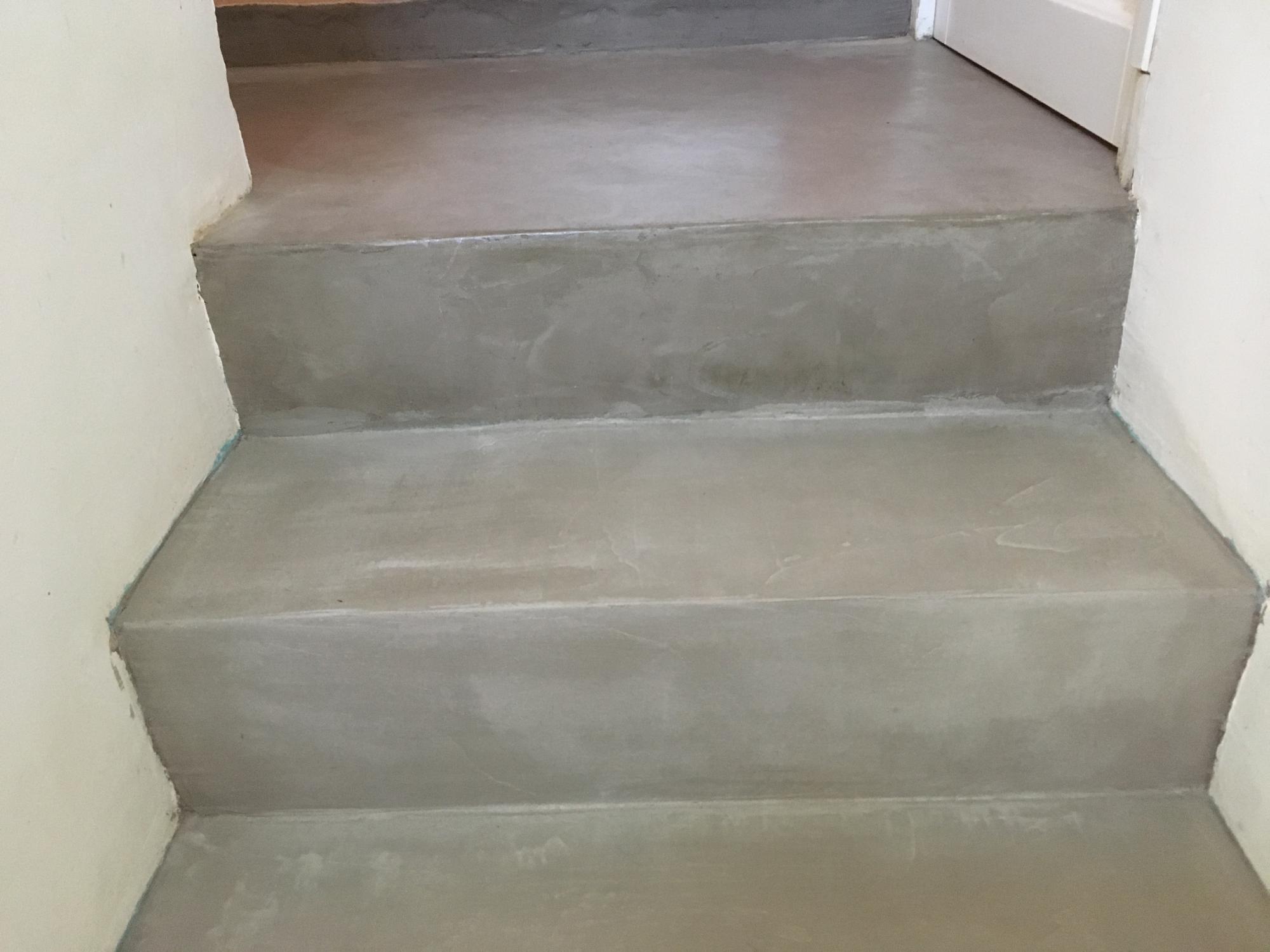 escalier beton cire aubagne