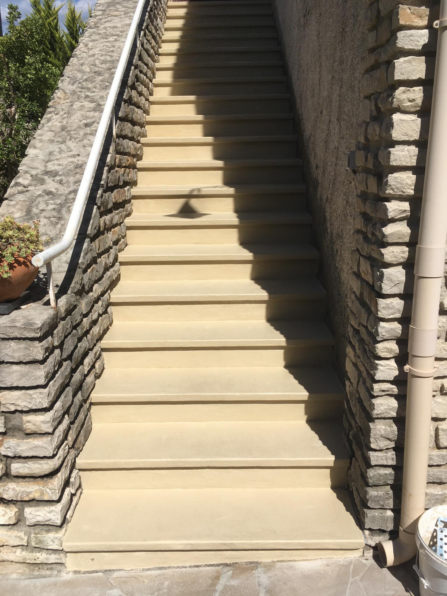 escalier beto cire extérieur